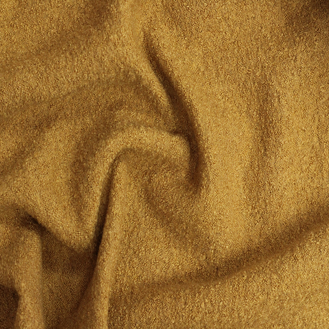 Оптом пальтовые ткани Однотонная варенная шерсть SG-244 (Dark Yellow) 