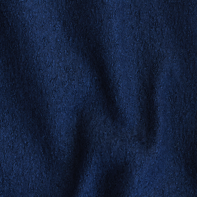Оптом пальтовые ткани Однотонная вареная шерсть SG-244 (Navy) 