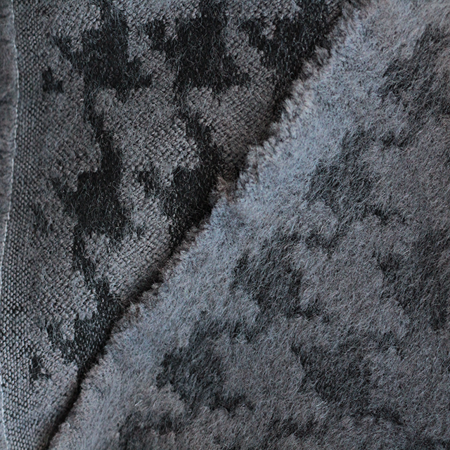 Оптом пальтовые ткани LS-8850 Wool Jaukard  (Dk. Grey Grey) 